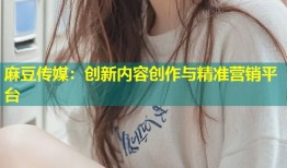 麻豆传媒：创新内容创作与精准营销平台