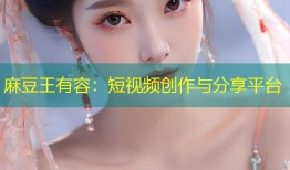 麻豆王有容：短视频创作与分享平台