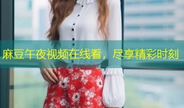 麻豆午夜视频在线看，尽享精彩时刻