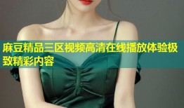 麻豆精品三区视频高清在线播放体验极致精彩内容