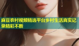 麻豆农村视频精选平台乡村生活真实记录精彩不断