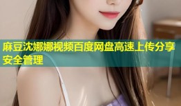 麻豆沈娜娜视频百度网盘高速上传分享安全管理