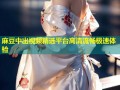 麻豆中出视频精选平台高清流畅极速体验