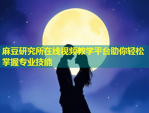 麻豆研究所在线视频教学平台助你轻松掌握专业技能