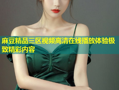 麻豆精品三区视频高清在线播放体验极致精彩内容